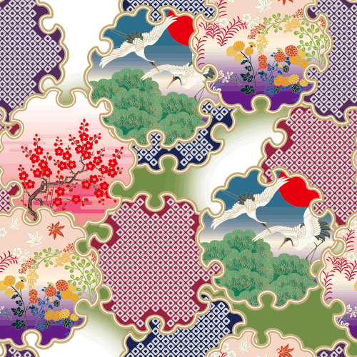 伝統文様 和柄・和風デザイン用素材集紹介」粋屋-日本の伝統文様と伝統色