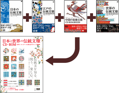 伝統文様 和柄・和風デザイン用素材集紹介」粋屋-日本の伝統文様と伝統色